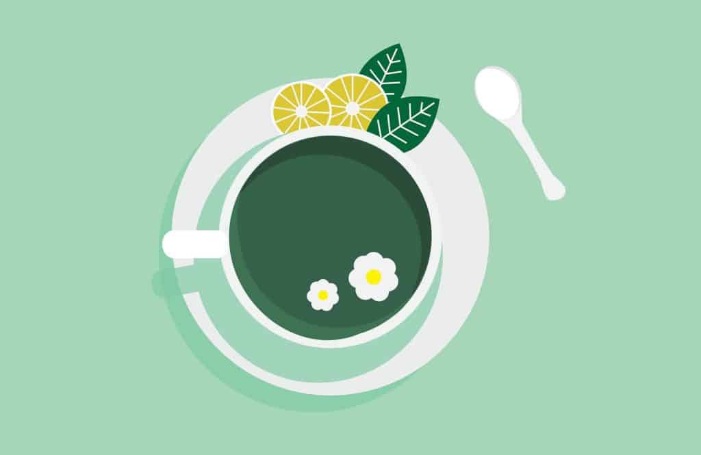 Zeleni čaj - ilustracija