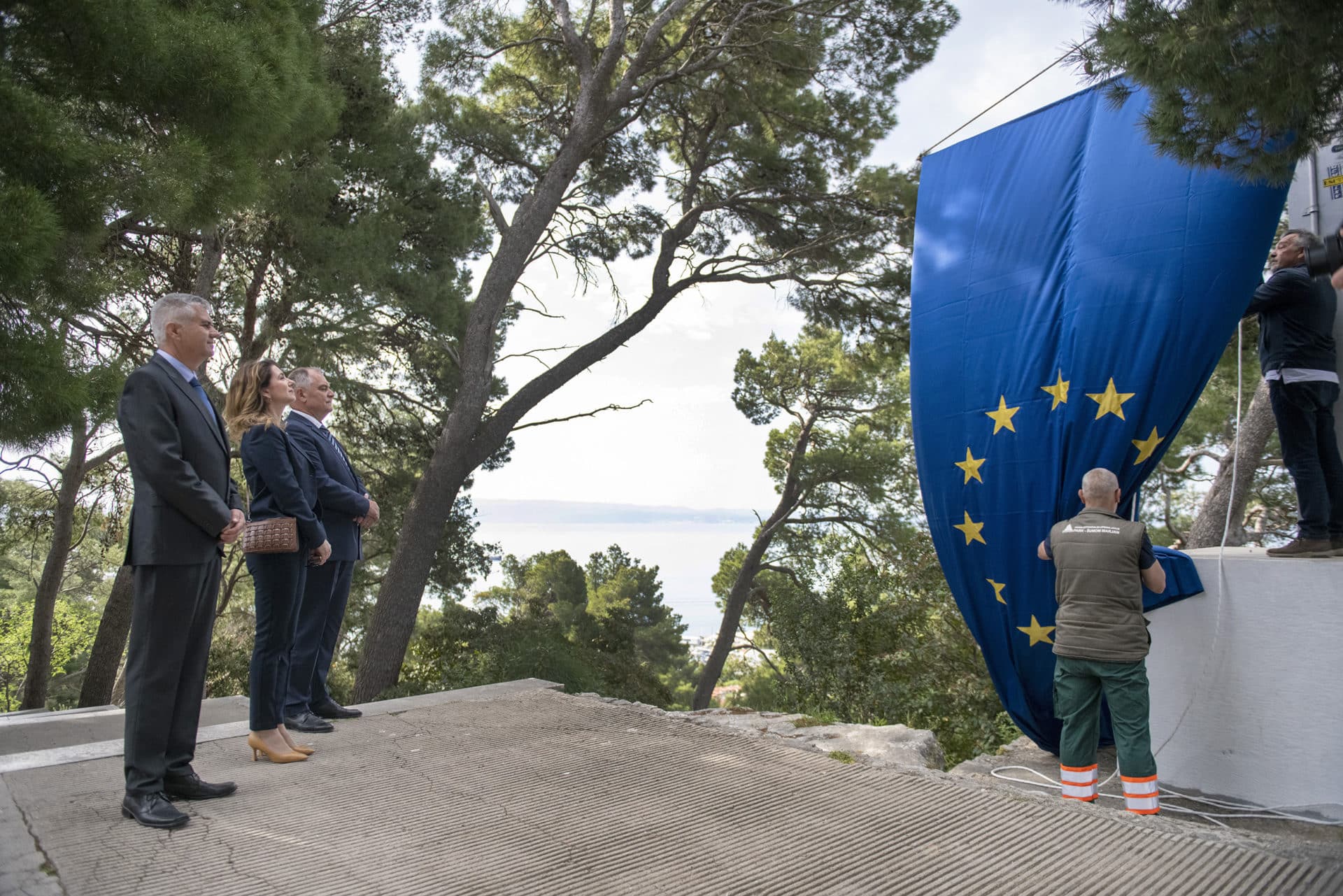 Na Marjanu podignuta zastava Europe unije