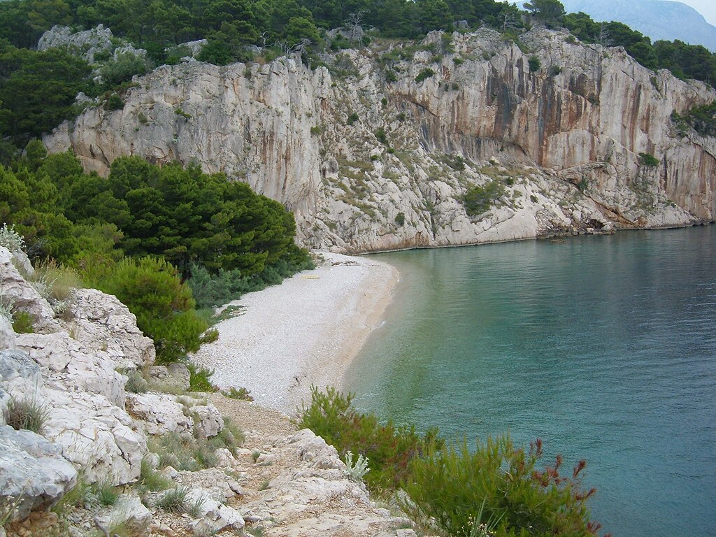 nudistička plaža nugal, tučepi